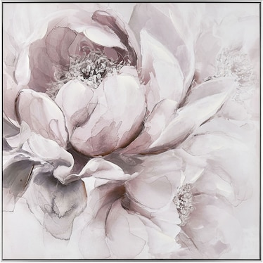 Blush Petal Study Framed Art 40"W x 40"H