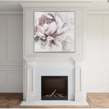 Blush Petal Study Framed Art 40"W x 40"H
