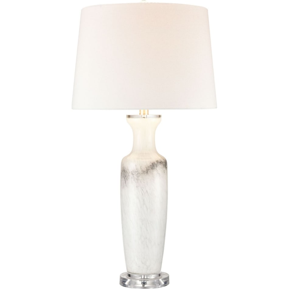 elkg white table lamp   
