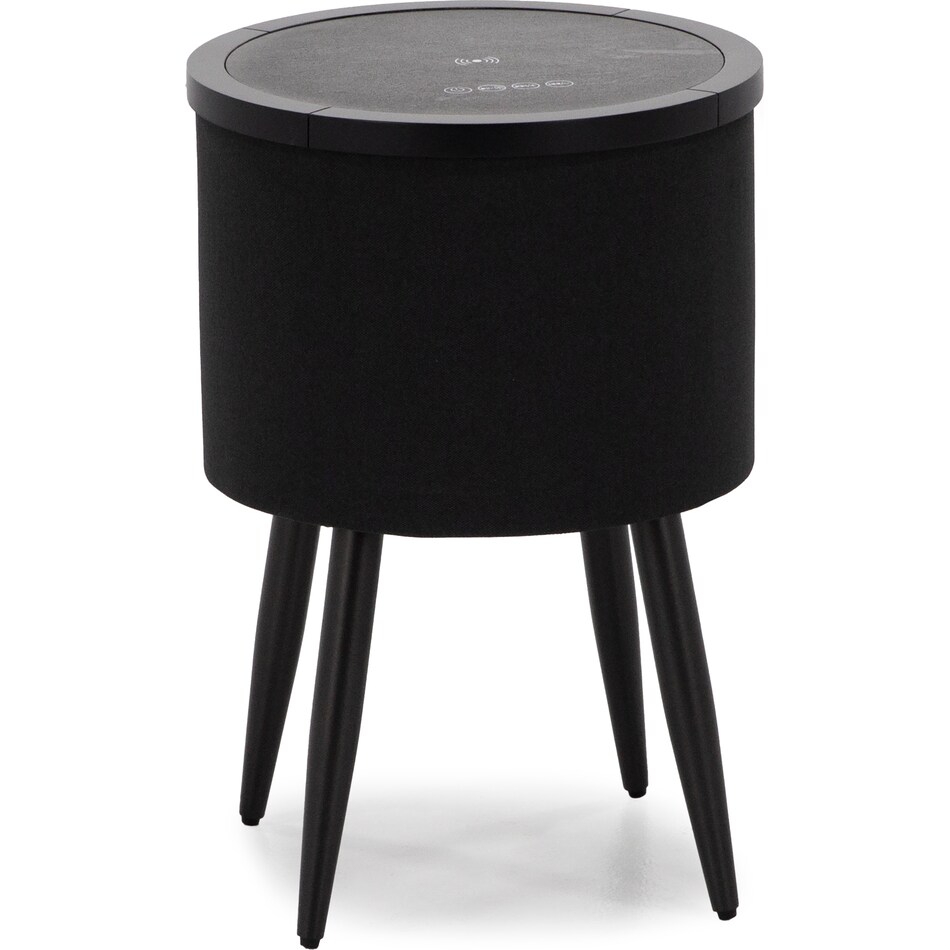 elmt black end table halo  