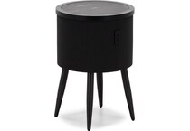 elmt black end table halo  