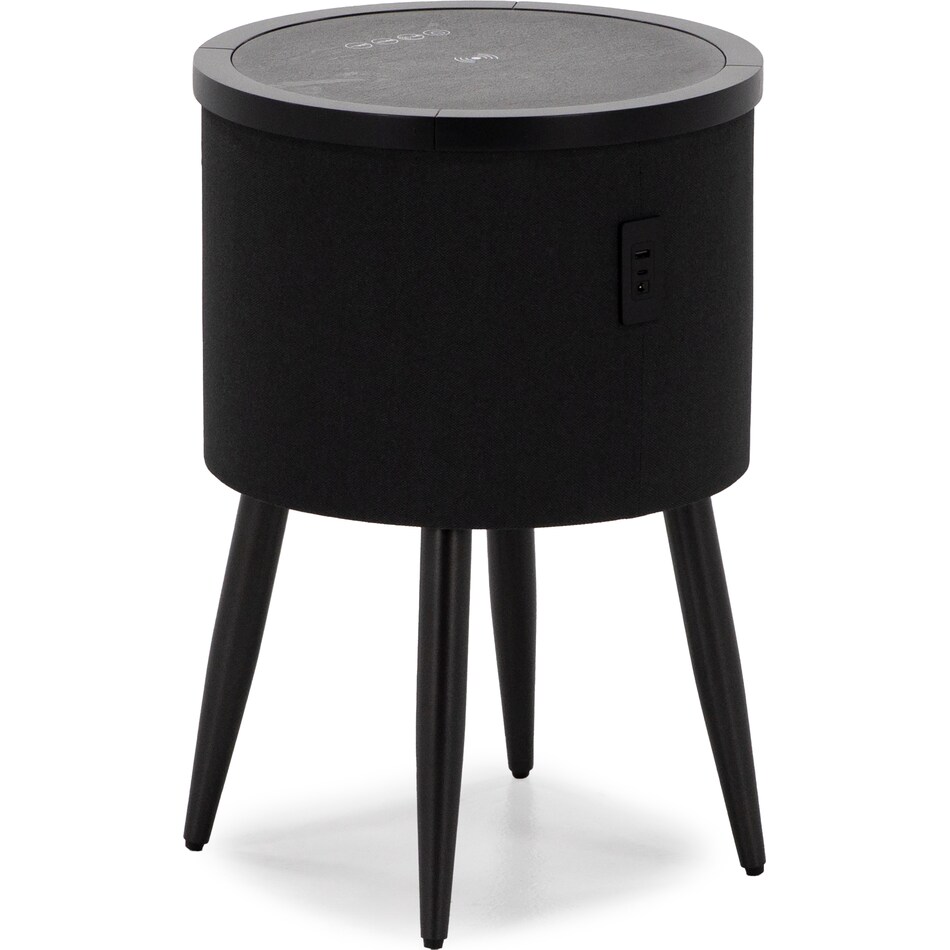 elmt black end table halo  