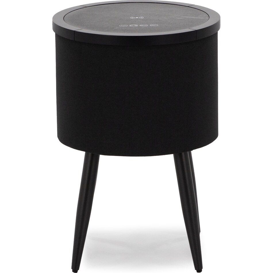 elmt black end table halo  