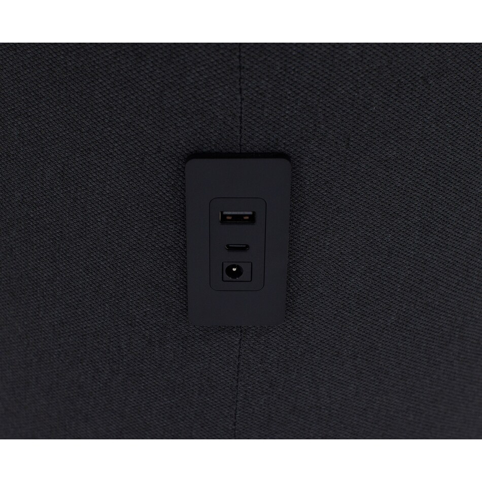 elmt black end table halo  