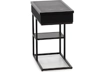 elmt black end table halo  