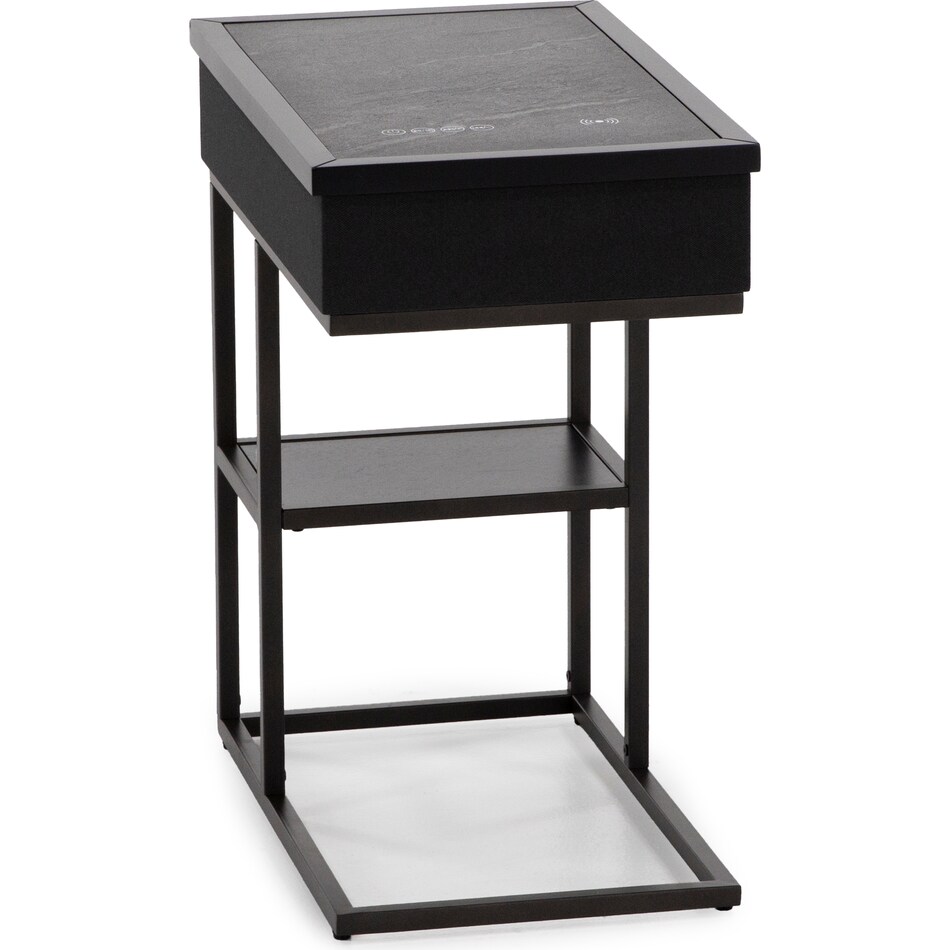 elmt black end table halo  