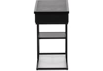 elmt black end table halo  