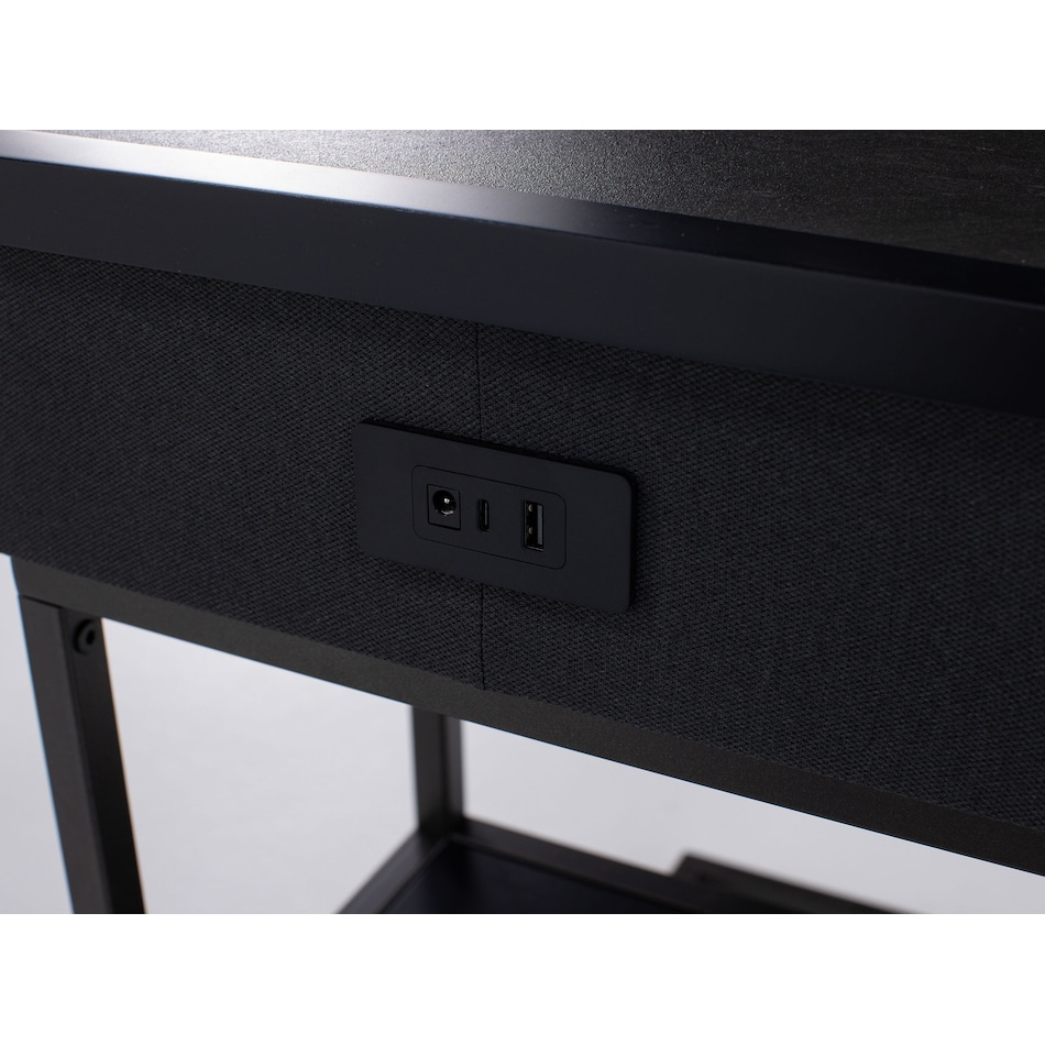elmt black end table halo  