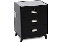 elmt black three drawer   