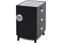 elmt black three drawer   