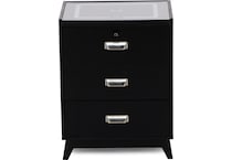 elmt black three drawer   