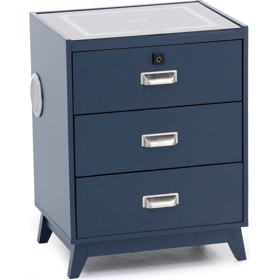 elmt blue three drawer   