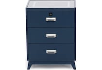 elmt blue three drawer   