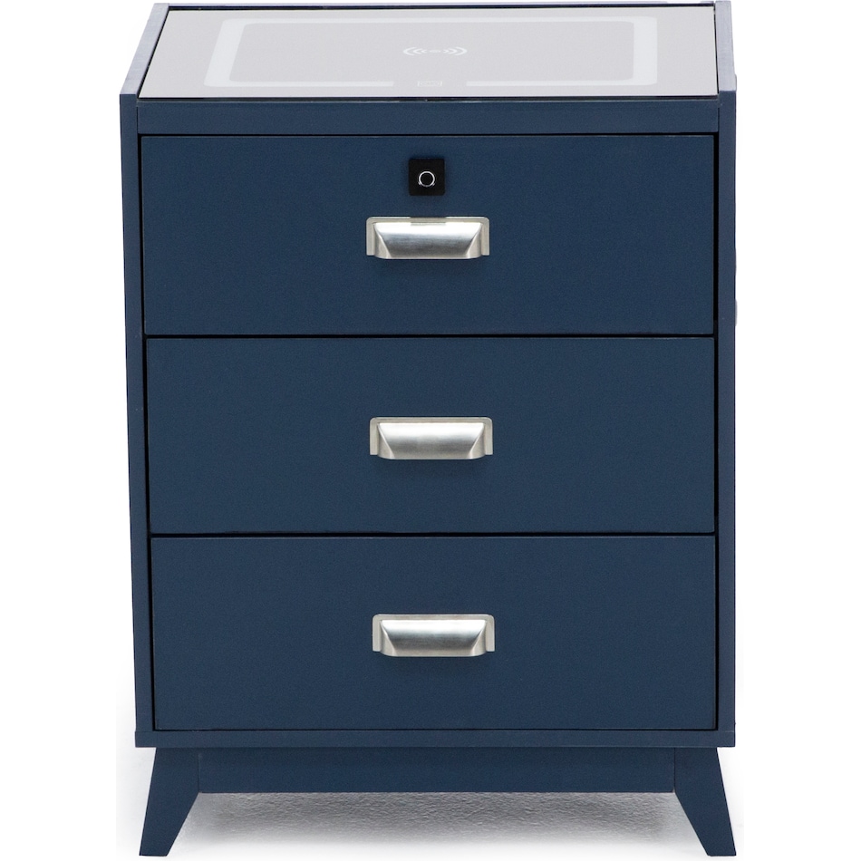 elmt blue three drawer   