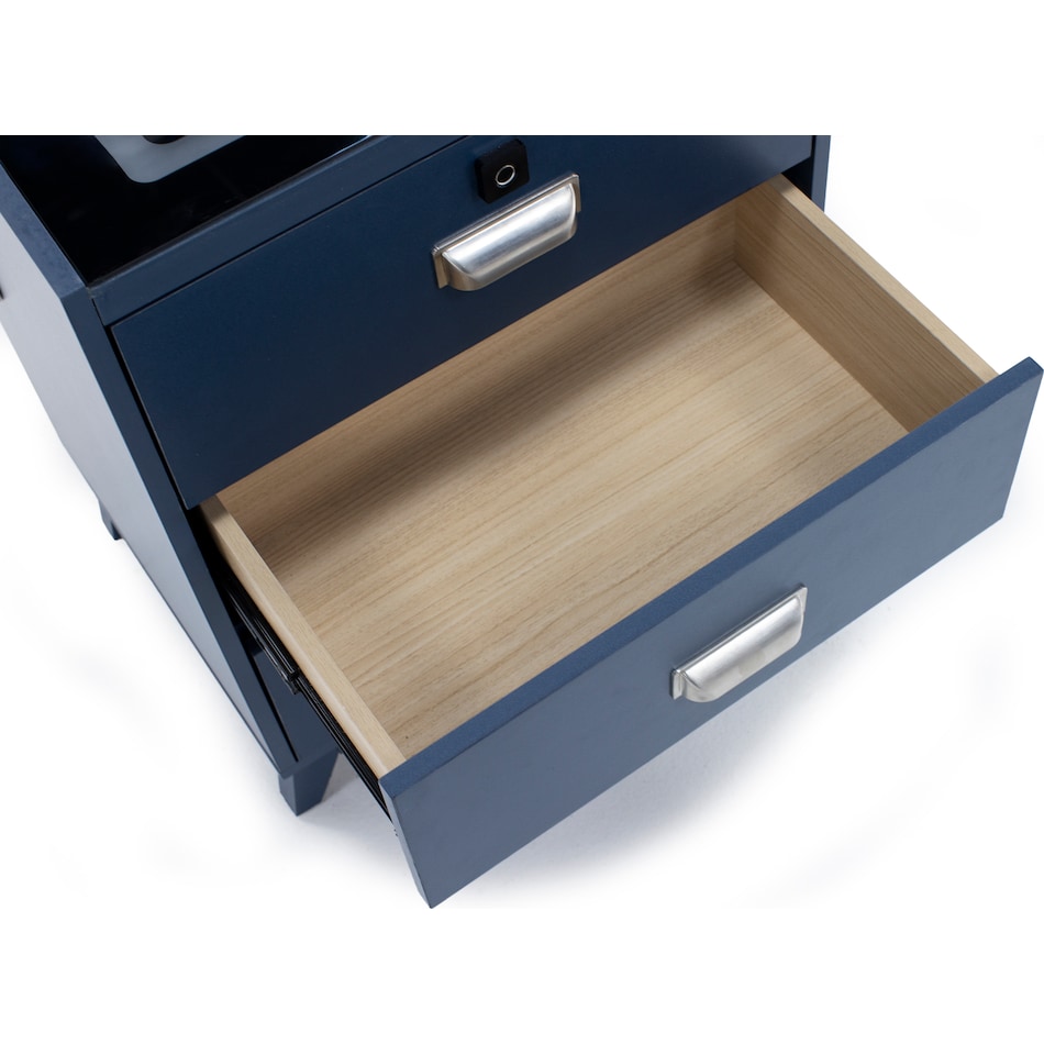 elmt blue three drawer   