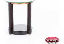 elmt brown end table  image mtl  