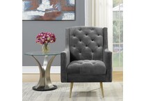 elmt charcoal accent chair   