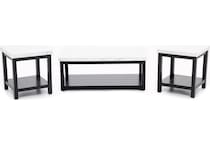 elmt element black white end table mnm  