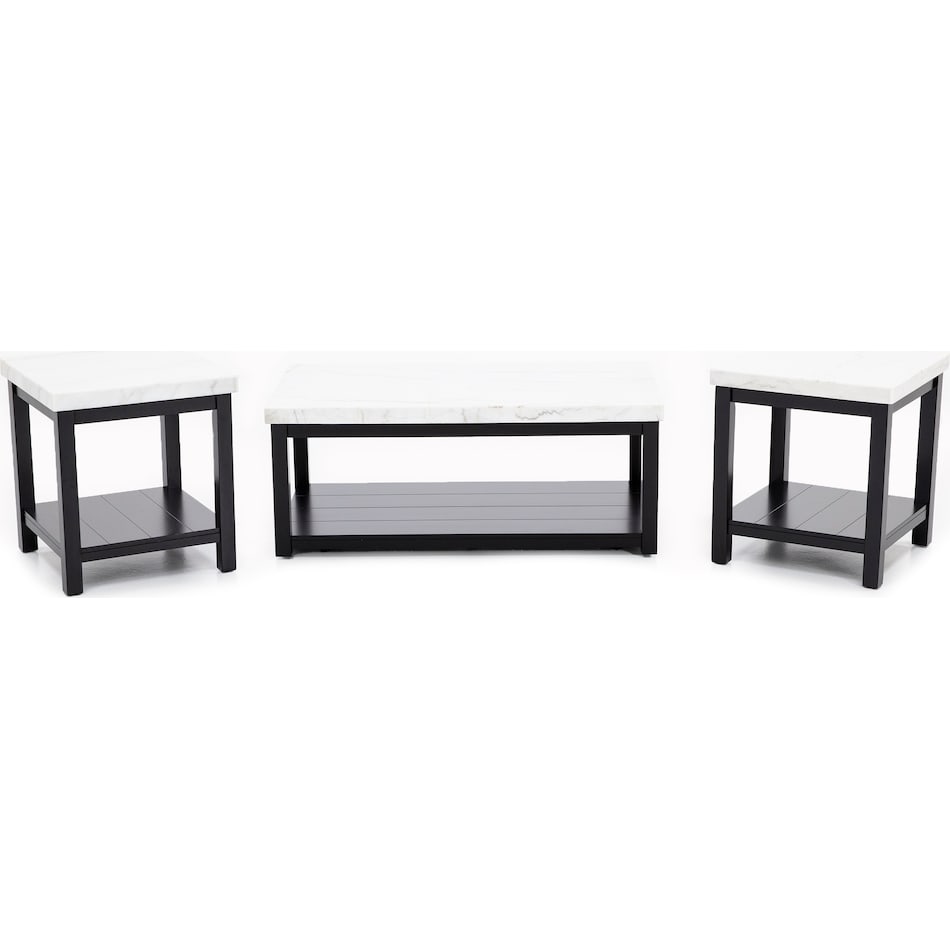 elmt element black white end table mnm  