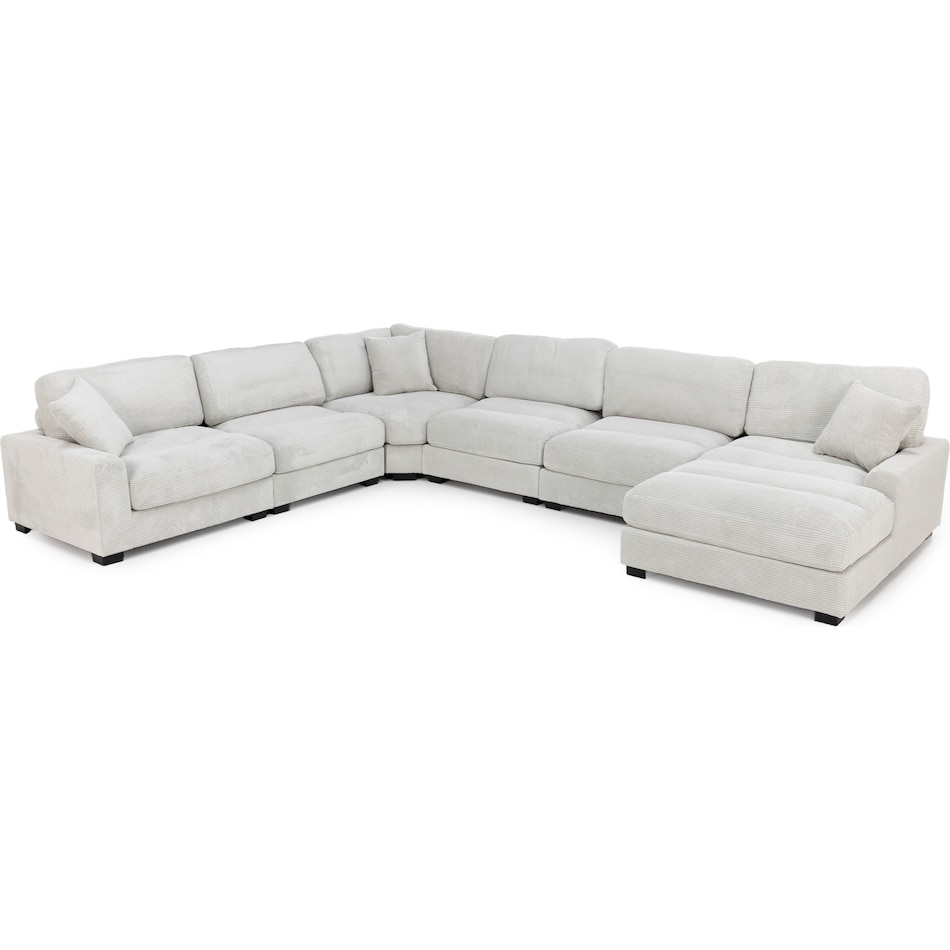 elmt grey sta fab sectional pieces zpkg  