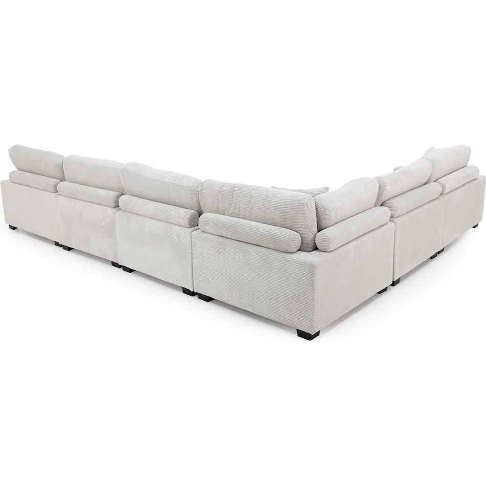 elmt grey sta fab sectional pieces zpkg  