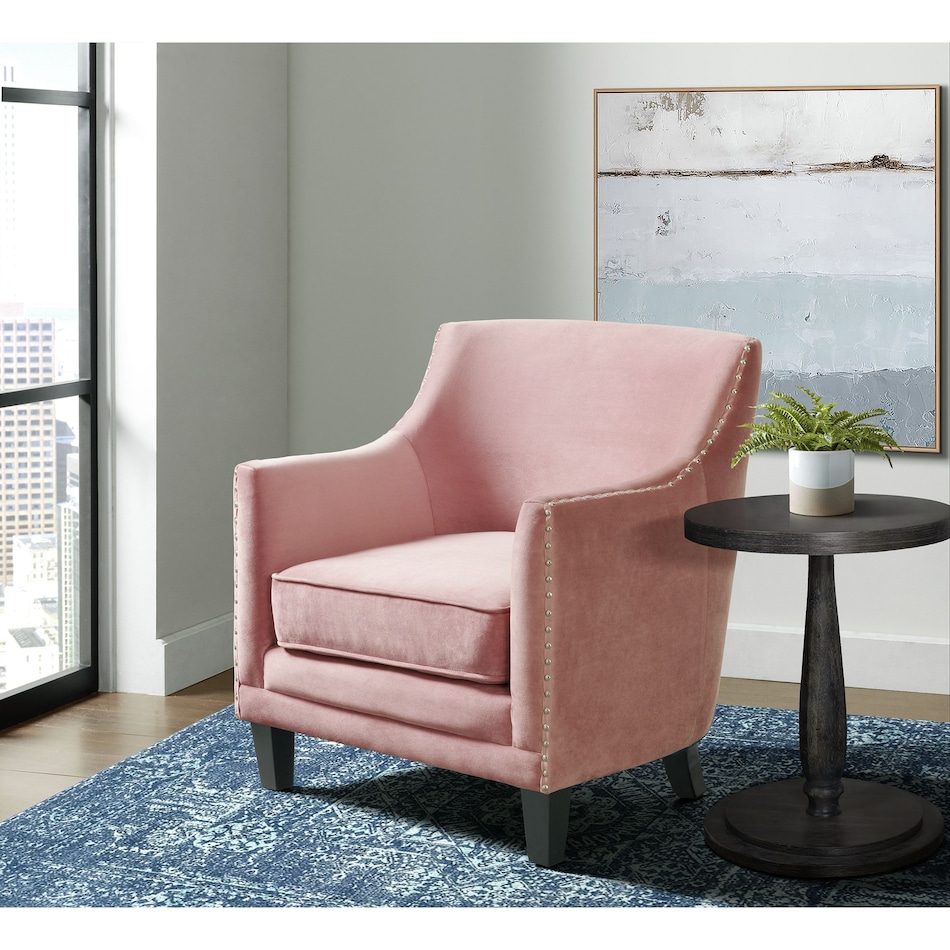 elmt pink accent chair   