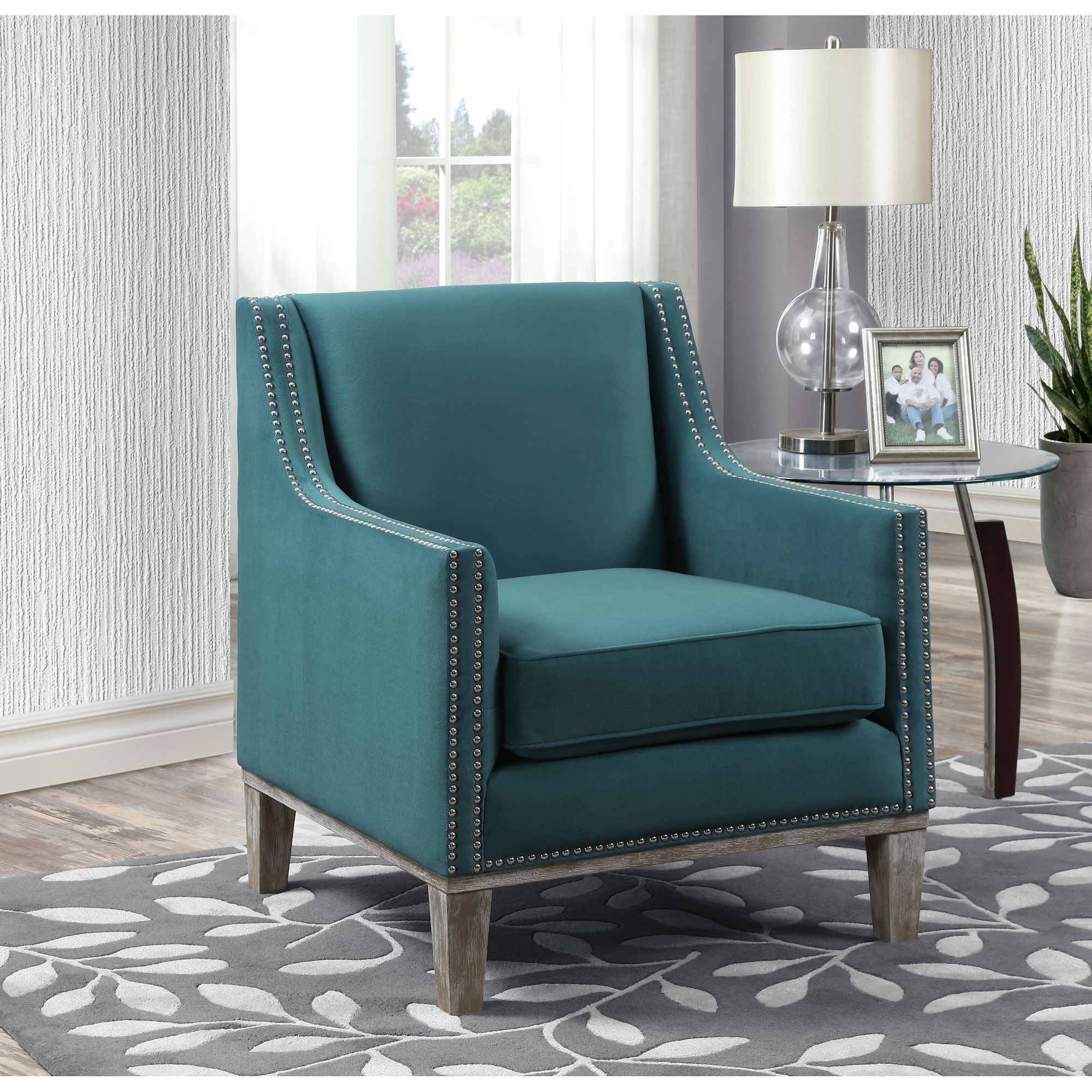 Giannis Accent Chair in Teal Steinhafels