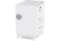 elmt white three drawer   
