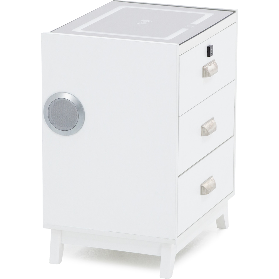 elmt white three drawer   