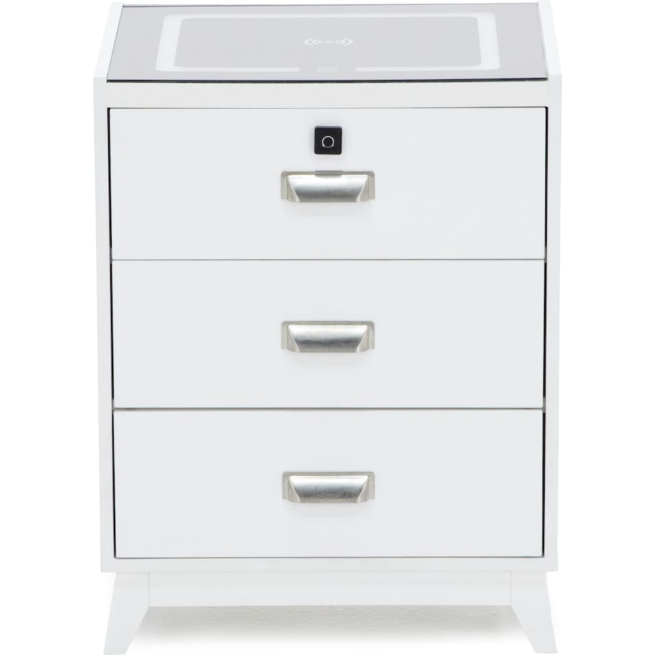 elmt white three drawer   