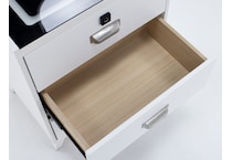 elmt white three drawer   