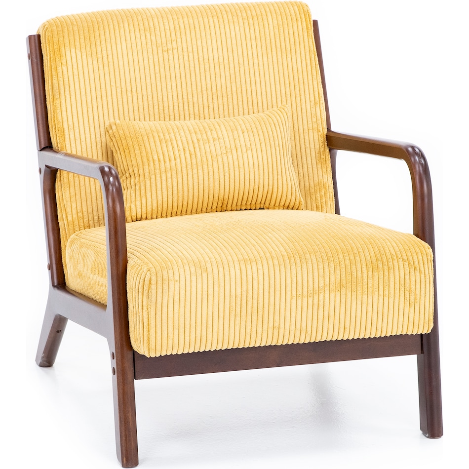 elmt yellow accent chair z  