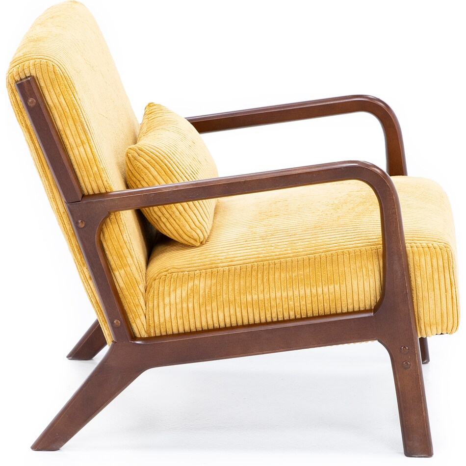 elmt yellow accent chair z  