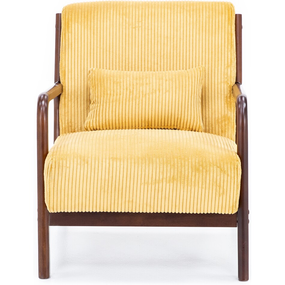 elmt yellow accent chair z  