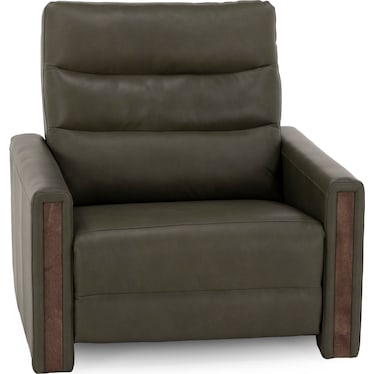 Conway Leather Fully Loaded Reclining Wide Chair