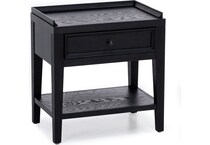 emerald home furnishings llc black single drawer   