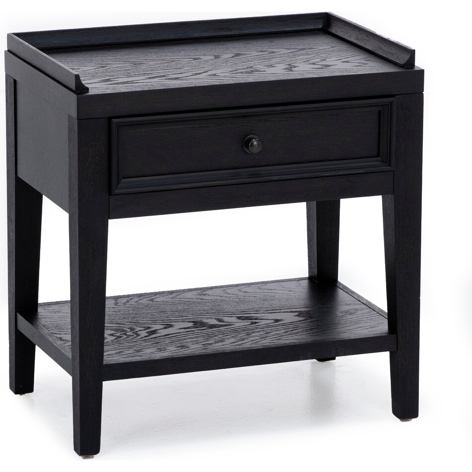 emerald home furnishings llc black single drawer   