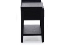 emerald home furnishings llc black single drawer   