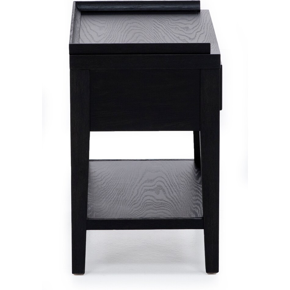 emerald home furnishings llc black single drawer   