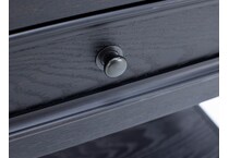 emerald home furnishings llc black single drawer   