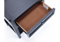 emerald home furnishings llc black single drawer   