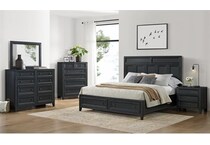 emerald home furnishings llc black three drawer   
