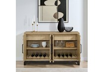 emerald home furnishings llc brown buffet server sideboard   