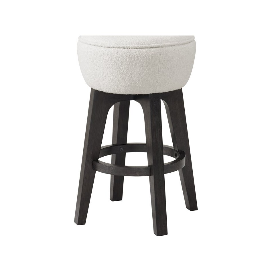 emerald home furnishings llc carmel w cocoa base   ivory inch & over bar seat stool   