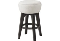 emerald home furnishings llc carmel w cocoa base   ivory inch & over bar seat stool   