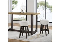 emerald home furnishings llc carmel w cocoa base   ivory inch & over bar seat stool   