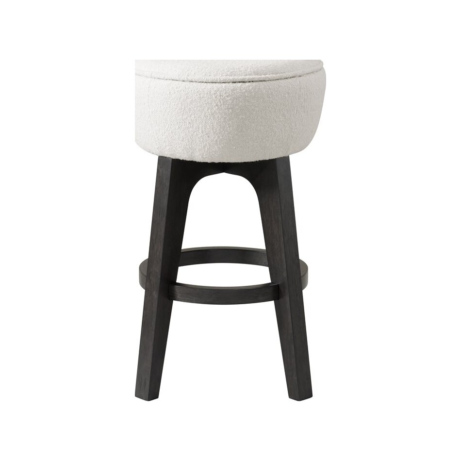 emerald home furnishings llc carmel w cocoa base   ivory inch & over bar seat stool   