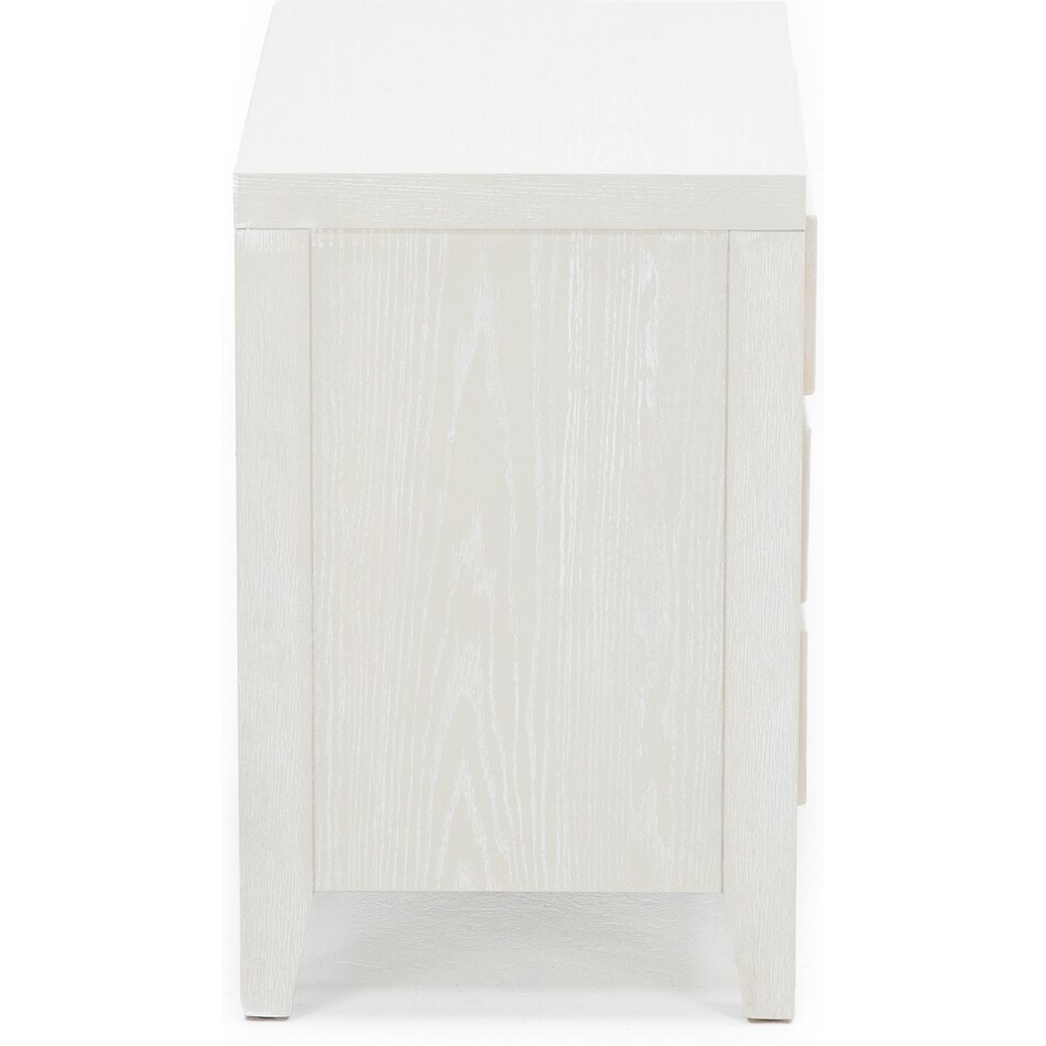 emerald home furnishings llc white three drawer   