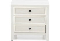 emerald home furnishings llc white three drawer   