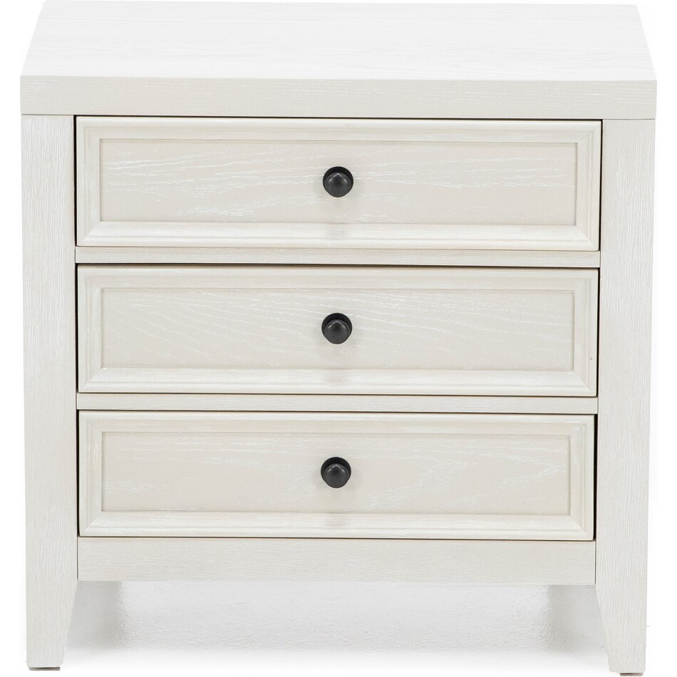 emerald home furnishings llc white three drawer   